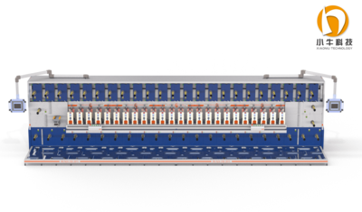 小牛二十四工位圆刀模切机全自动轮转模切机负极板电极片生产线