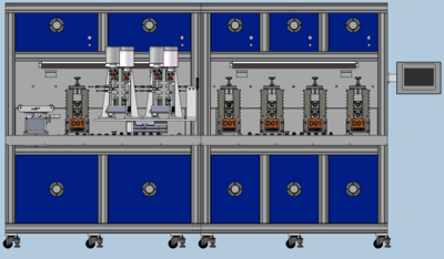 小牛全自动电极片机心电极片理疗凝胶带尾巴线电极片机 一机成型